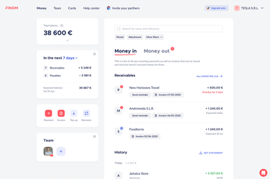 finom dashboard