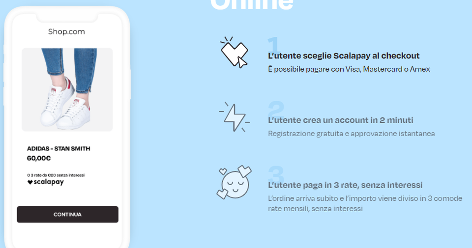 scalapay pagamenti online