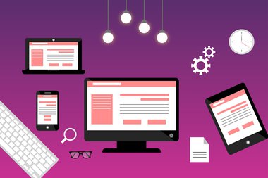 grafica vettoriale di computer e altri dispositivi elettronici