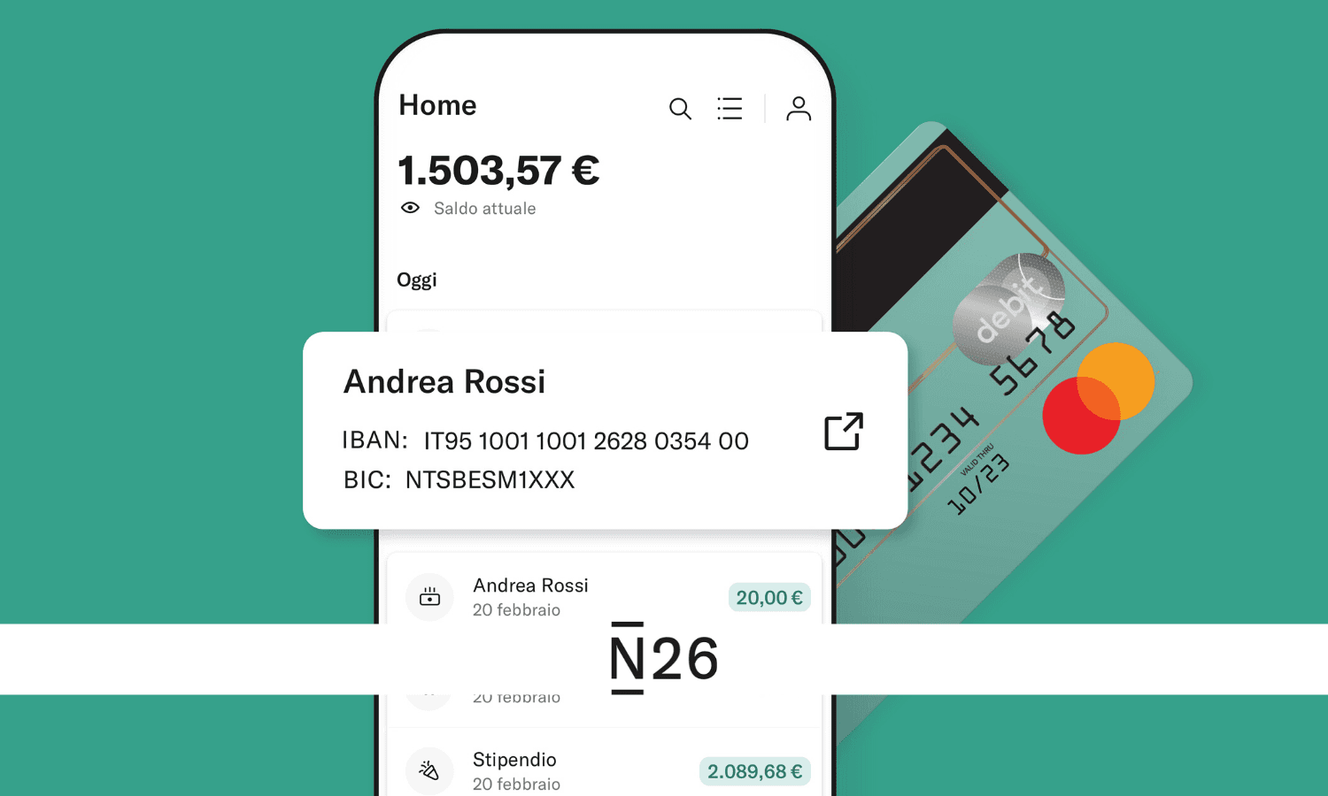 N26 IBAN italiano