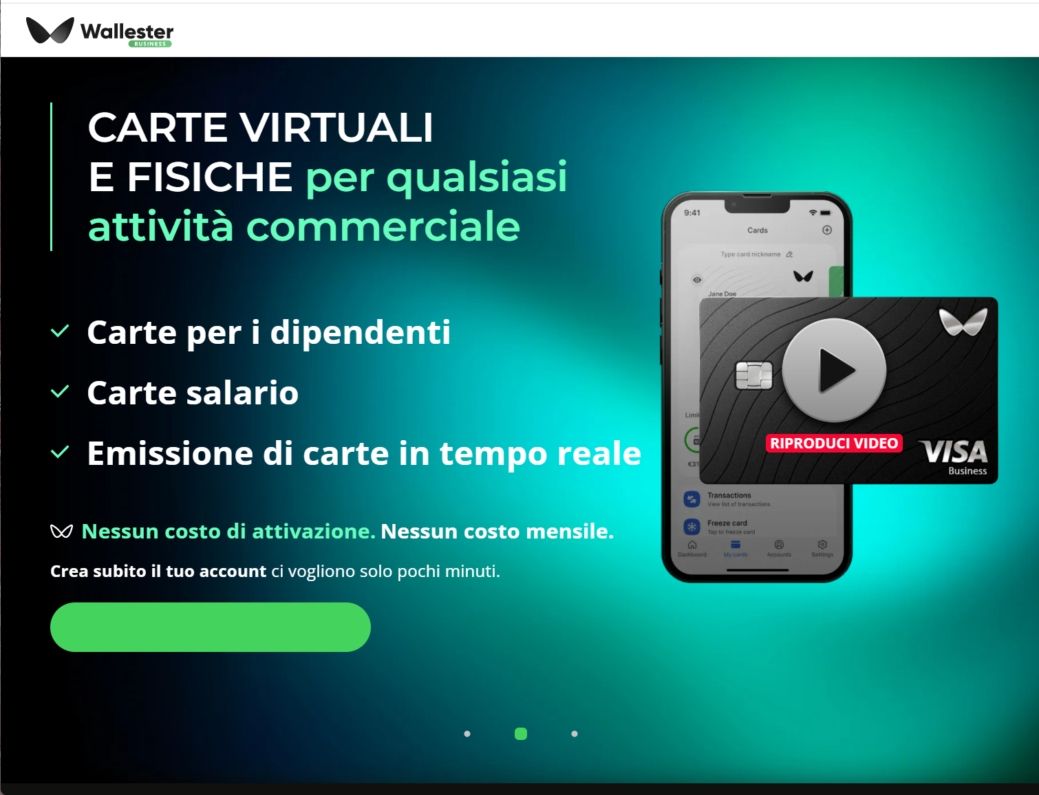 wallester homepage recensione
